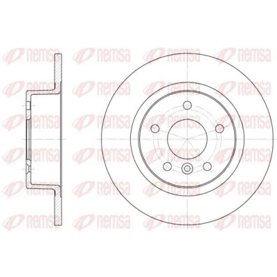 Billede af REMSA 6506.00 Bremseskiver bagaksel 304, 304 12,6 5 fuldstændigt LAND ROVER: Range Rover 2, 3