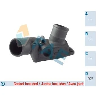 Billede af FAE 5323592 Termostat 92 med pakninger Hus aluminiumlåg OPEL: Astra G Caravan, CC