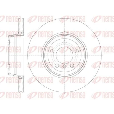 Billede af REMSA 61141.10 Bremseskiver bagaksel 345, 345 24 5 ventileret BMW: 7