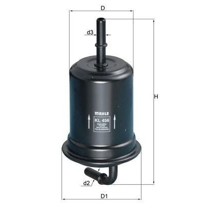 Billede af MAHLE ORIGINAL KL 456 Brændstoffilter Ledningsfilter 8 7,9 TOYOTA: HILUX 3 Pick up, Land Cruiser Prado 120