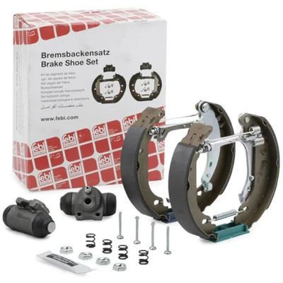 Billede af FEBI BILSTEIN 37500 Bremsesæt, trommelbremser bagaksel med hjulbremsecylinder, tilbehør, add on materiale PEUGEOT: 206+ Hatchback