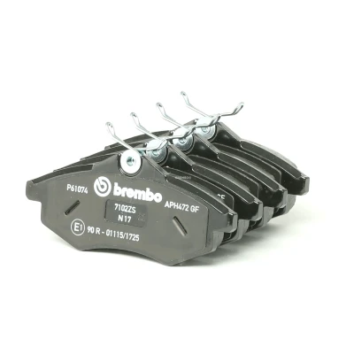 Billede af BREMBO P 61 074 Bremseklodser Ekskl. slidadvarselskontakt med bremsecaliperskruer tilbehør CITROËN: C3 I Hatchback, II, C2 Hatchback