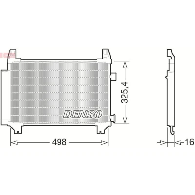 Billede af DENSO DRM51011 Radiator 670 491 22