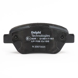 Billede af DELPHI LP1772 Bremseklodser med akustisk advarsel for slid uden anti knirke plade tilbehør NISSAN: NP300 Navara Pick Up, up
