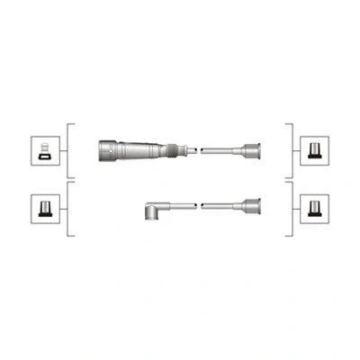 Billede af MAGNETI MARELLI 941319170103 Tændkabelsæt AUDI: 100 C4 Sedan, Avant