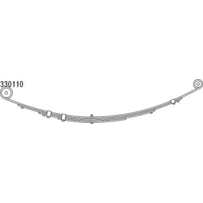 Billede af CS Germany 10.330.110.00 Bladfjeder bagaksel JEEP: Cherokee II