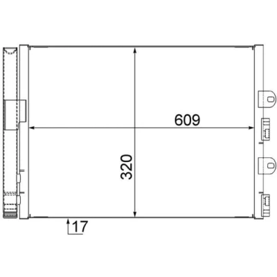 Billede af MAHLE ORIGINAL AC 561 000S Kondensator med tørrer 609