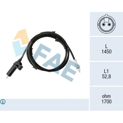 Billede af FAE 78577 ABS Sensor Induktiv 2 1450 FIAT: Ducato III Ladvogn / Chassis