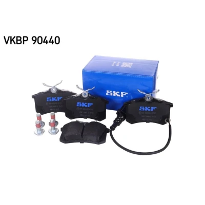 Billede af SKF VKBP 90440 E Bremseklodser Inkl. slidadvarselskontakt VOLKSWAGEN: Polo V Hatchback, Golf 6, 5, SKODA: Fabia 2, Octavia 2 Combi