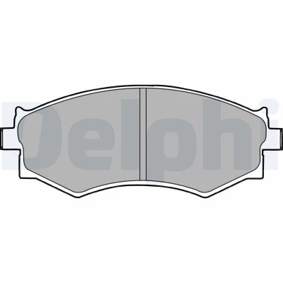 Billede af DELPHI LP1228 Bremseklodser med akustisk advarsel for slid anti knirke plade uden tilbehør NISSAN: 200SX