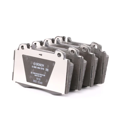 Billede af BOSCH 0 986 494 576 Bremseklodser Low Metallic med anti knirke plade MERCEDES BENZ: E klasse Sedan, CLS Coupe, CLK Coupe