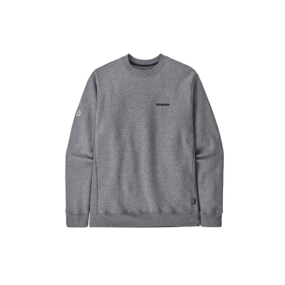 Billede af Patagonia FITZ ROY ICON Uprisal CREW Sweatshirt Sweatshirt, Herre, Størrelse: XXL, Gravel heather