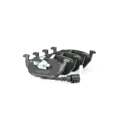 Billede af BOSCH 0 986 494 019 Bremseklodser Low Metallic med indbygget slidsensor stempelklips VOLKSWAGEN: Golf 6, 5, SKODA: Fabia 2