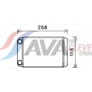 Billede af AVA COOLING SYSTEMS OLA6677 Varmeveksler uden slange/rør