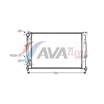 Billede af PRASCO AIA2123 Radiator Aluminium 630 396 32 med lynkobling Mekanisk fuget køleripper AUDI: A6 C5 Avant, A4 B5 Sedan, Sedan