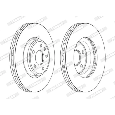 Billede af Bremseskive FERODO DDF2596C 1
