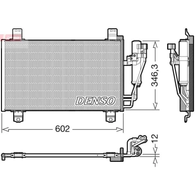 Billede af DENSO DCN44017 Kondensator med tørrer R 134a