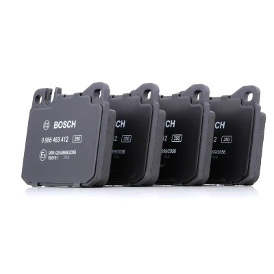 Billede af BOSCH 0 986 463 412 Bremseklodser Low Metallic med anti knirke plade MERCEDES BENZ: S klasse Sedan, W123 SL Cabriolet