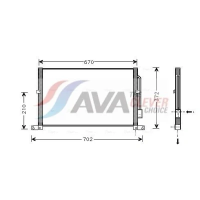 Billede af Kondensor, klimaanlæg AVA QUALITY COOLING FD5302