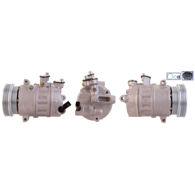 Billede af LUCAS ACP518 Kompressor PAG 46 R 134a med pakninger AUDI: A3 Sportback, VOLKSWAGEN: GOLF 6