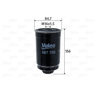 Billede af VALEO 587759 Brændstoffilter Påskruet filter JEEP: WRANGLER 3, DODGE: Nitro SUV