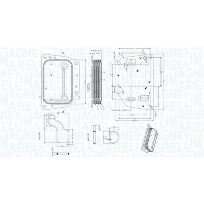 Billede af Oliekøler, motorolie MAGNETI MARELLI 350300005400