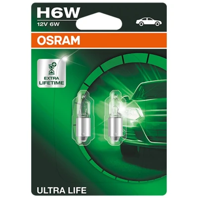 Billede af OSRAM ULTRA LIFE 64132ULT 02B Glødepære 12 6 H6W FORD: FIESTA 6, Fusion Stationcar, Van, CITROËN: C4 I Grand Picasso, C5 II Hatchback