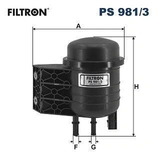 Billede af FILTRON PS 981/3 Brændstoffilter Ledningsfilter 10mm 8mm VOLVO: XC40 (536) D4 2.0 AWD, D3, D3 Polestar