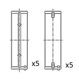 Billede af FAI AutoParts BM1029 STD Krumtapakselleje OPEL: Corsa D Hatchback, Astra J Sports Tourer, Hatchback