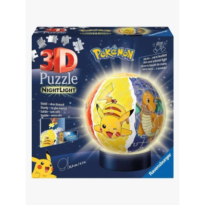 Billede af Pokémon 3D Puslespil Nattelampe 72 Dele Legetøj og Gadgets