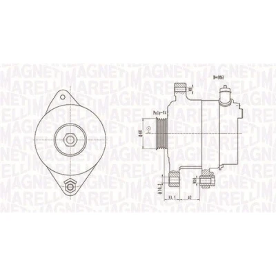 Billede af MAGNETI MARELLI 063731595010 Generator 12V 90A TOYOTA: Yaris Verso, I Hatchback