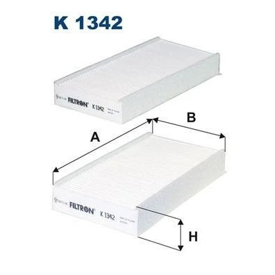 Billede af FILTRON K 1342 2x Kabinefilter Partikelfilter 231 115 33 BMW: X1, 2 Gran Tourer, Active MINI: Hatchback