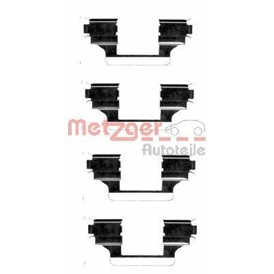 Billede af METZGER 109 1656 Tilbehørssæt, skivebremsebelægning PEUGEOT: 607 Sedan, 407 SW, CITROËN: C5 III Stationcar, 3