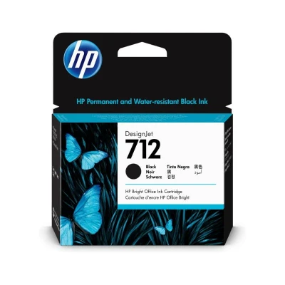 Billede af HP 712XL sort blækpatron 80 ml 3ED71A original