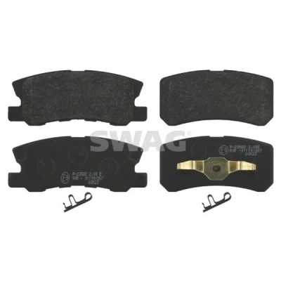 Billede af SWAG 80 91 6583 Bremseklodser bagaksel med akustisk advarsel for slid stempelklips MITSUBISHI: ASX SUV, Lancer 8 Limousine, Grandis