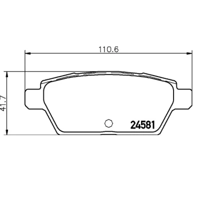 Billede af BREMBO P 49 051 Bremseklodser Ekskl. slidadvarselskontakt uden tilbehør MAZDA: 6 Stationcar, Sedan