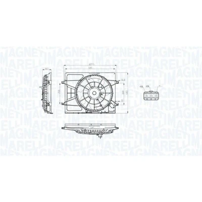 Billede af MAGNETI MARELLI 069422793010 Køleventilator 420 12 96