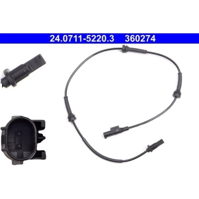 Billede af ATE 24.0711 5220.3 ABS Sensor 706 FIAT: 500 Hatchback, C Cabriolet, FORD: KA Hatchback