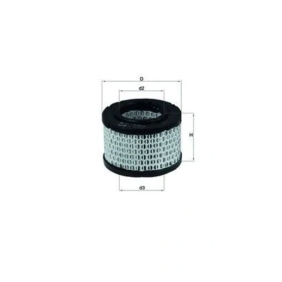 Billede af MAHLE ORIGINAL LX 191 Luftfilter 80,5 106,5 Filterindsats
