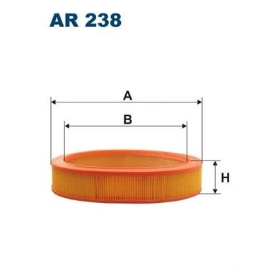 Billede af FILTRON AR 238 Luftfilter 62 298 Filterindsats FORD: Sierra Mk2 Sedan, Taunus &#039;80, Mk1 Hatchback