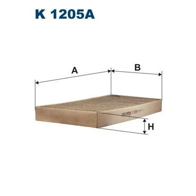 Billede af FILTRON K 1205A Kabinefilter Aktivkulfilter 358 179 35 MERCEDES BENZ: SLK