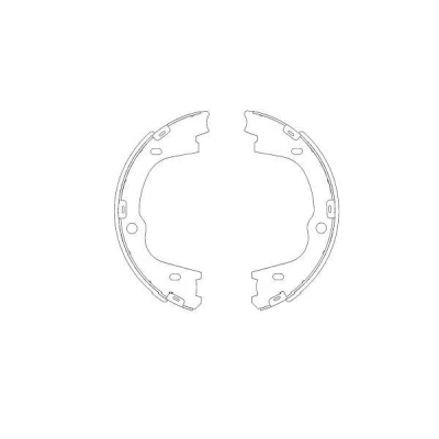Billede af KAVO PARTS KBS 3406 Bremsebakker 210 40 HYUNDAI: H 1 Cargo