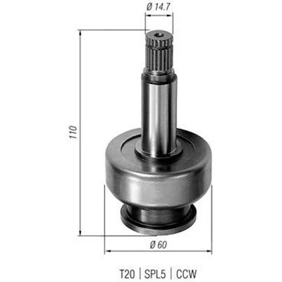 Billede af Spidshjul, starter MAGNETI MARELLI 940113020285