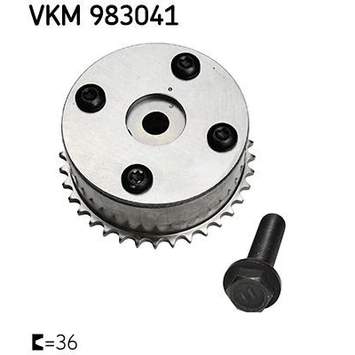 Billede af SKF VKM 983041 Knastaksel forstiller Indsugningsside 36