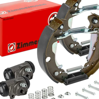 Billede af ZIMMERMANN KIT Z 20990.100.1 Bremsesæt, trommelbremser med hjulbremsecylinder, Billede svarer til leveringsomfang VOLKSWAGEN: GOLF 2, 1 Cabriolet