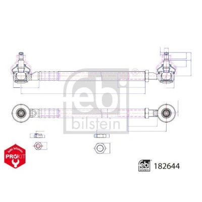 Billede af FEBI BILSTEIN 182644 Sporestang foraksel med add on materiale