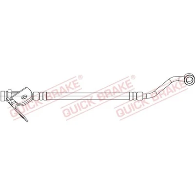 Billede af QUICK BRAKE 58.015X Bremseslange 186 M10x1 HYUNDAI: i20 I Hatchback