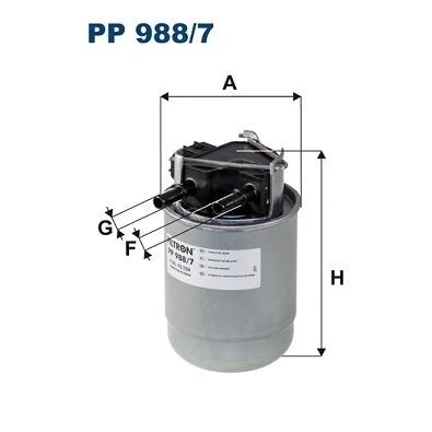 Billede af FILTRON PP 988/7 Brændstoffilter Ledningsfilter 10 NISSAN: Qashqai 2, X Trail, RENAULT: Kadjar