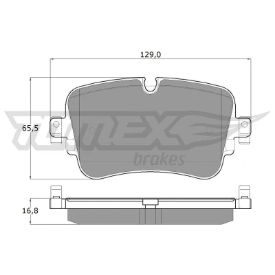 Billede af TOMEX brakes TX 18 24 Bremseklodser bagaksel Forberedt til slidindikator AUDI: Q7, A6 C8 Avant, A8, VOLKSWAGEN: Touareg III