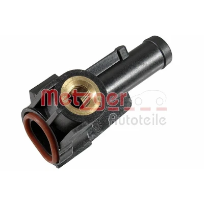 Billede af METZGER 4010421 Kølemiddelflange plastik Motorblok, Indsugningsmanifould med pakning uden sensor FIAT: Punto II Hatchback